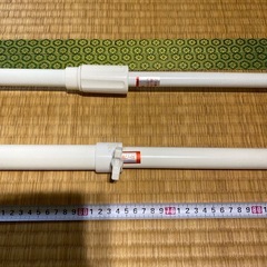 太めの突っ張り棒2本セット70センチから110センチほどの画像