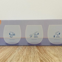 snoopy 3P Glasses Set スヌーピー グラス コップ Asetの画像
