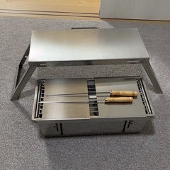 【新品】焚火台 バーベキュー 秒速組立 折りたたみ式 の画像