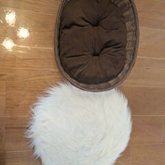 ニューボーンフォト 撮影セット(衣装と小物とバスケット)の画像