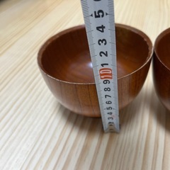 木製お椀　2個セット
の画像