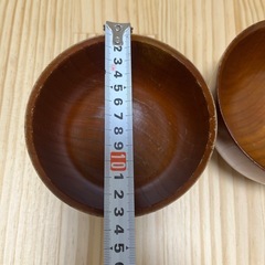 木製お椀　2個セット
の画像