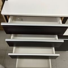 ★リユースのサカイ千葉中央店★ NITORI レンジボード本体一式  H201×D50×W90 クリーニング済み TC5885の画像