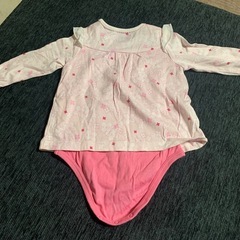 ミキハウス 花柄 ロンパース 70サイズ
の画像