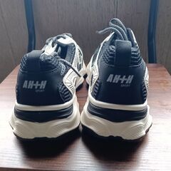 新品 26cm メンズ スニーカー ホワイト ブラック 厚底 シューズ 普段着 識別番号:【N591-S】の画像