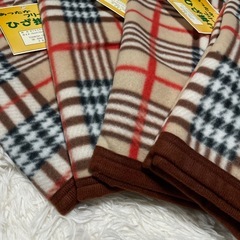 【新品未使用】膝掛け　ブランケット　サイズ70cm×120cm 4枚セット販売の画像