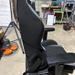 ジャンク品AKRACING ゲーミングチェア グレー WOLF ファブリックリクライニングの画像