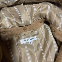 グローバルワークス　フード取外し可能　2WAY 100 女の子　ベージュの画像