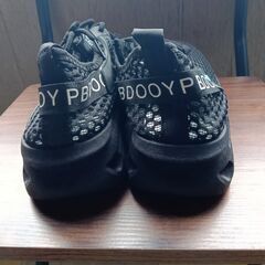 新品 25cm メンズ スニーカー ブラック 厚底 男女兼用 シューズ 識別番号:【N592-S】の画像