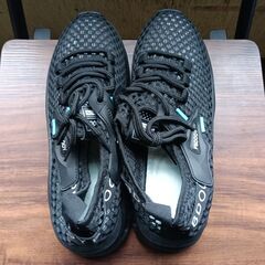 新品 25cm メンズ スニーカー ブラック 厚底 男女兼用 シューズ 識別番号:【N592-S】の画像