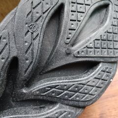 新品 25cm メンズ スニーカー ブラック 厚底 男女兼用 シューズ 識別番号:【N592-S】の画像