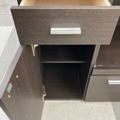 ★リユースのサカイ千葉中央店★  レンジ台 茶系 H80×D45×W120 クリーニング済み TC5889の画像