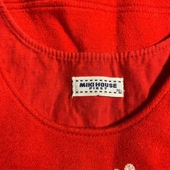 Miki House ワンピース 70 赤 ミキハウスの画像