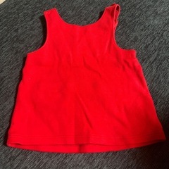 Miki House ワンピース 70 赤 ミキハウスの画像