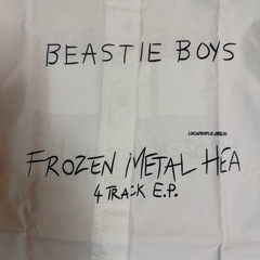 【レア】BEASTIE BOYS アートワーク ドレスシャツ コットンシャツ Lの画像