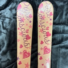 スキー板 120cm 靴23cm ストック 3点セットの画像