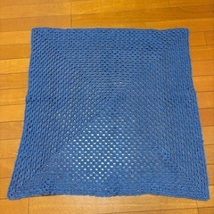 手編みニット小物　セット　マフラー　ストール　膝掛け　ひざ掛け　椅子カバーの画像