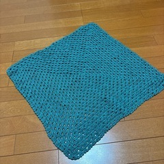 手編みニット小物　セット　マフラー　ストール　膝掛け　ひざ掛け　椅子カバーの画像