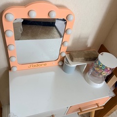 JAdore/ジャドール 「バニティーテーブル」ドレッサー/おしゃれ遊び/お化粧ごっこ/鏡台/ヘアメイク/子供用の画像