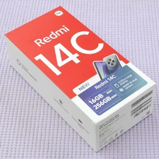 使用感少なめ Xiaomi Redmi 14C SIMフリー 256GB ネットワーク利用制限－ スターリーブルー ソフトケースなど付属 スマートホン スマホ 札幌市 清田区 平岡