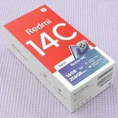 使用感少なめ Xiaomi Redmi 14C SIMフリー 256GB ネットワーク利用制限－ スターリーブルー ソフトケースなど付属 スマートホン スマホ 札幌市 清田区 平岡の画像