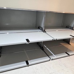 美品 USMハラー haller キャビネット ライトグレーの画像