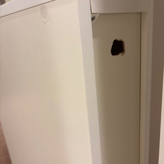 隙間収納、ランドリー収納、棚（白）の画像