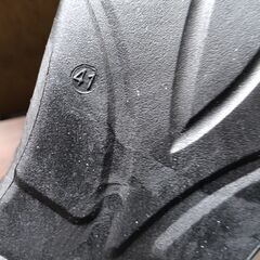 新品 25.5cm メンズ スニーカー ブラック 厚底 シューズ 普段着 識別番号:【N594-S】の画像