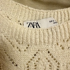 ⦅美品⦆ ZARA（ザラ）ノースリーブフリルレースサマーニットの画像