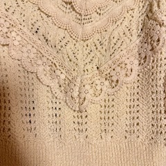 ⦅美品⦆ ZARA（ザラ）ノースリーブフリルレースサマーニットの画像