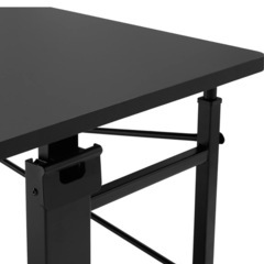 【取引中】パソコンデスク ロータイプ 座椅子・ローソファ向け 昇降式 ブラック 幅100×奥行60x高さ39/44/49cmの画像