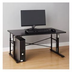 【取引中】パソコンデスク ロータイプ 座椅子・ローソファ向け 昇降式 ブラック 幅100×奥行60x高さ39/44/49cmの画像