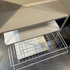 【棚】【無印良品】【キッチン収納】クリーニング済み【管理番号1221】野の画像