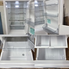 I603 🌈 ジモティー限定価格！ 2022年製の高年式♪ Haier 冷蔵庫 (335L) リネンホワイト ⭐ 動作確認 ⭐ クリーニング済の画像