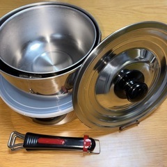 ステンレス　ワンタッチクッカー鍋の画像