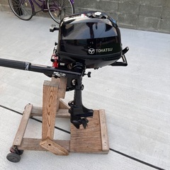 2馬力ボート エンジン 魚探付きの画像