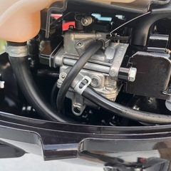 2馬力ボート エンジン 魚探付きの画像