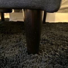 3人がけL字ソファの背もたれなし部分のみの画像