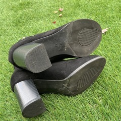 ショートブーツ グラシア Mブラック ブーティの画像