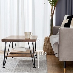 LOWYA 天然木パイン材 85幅テーブルの画像