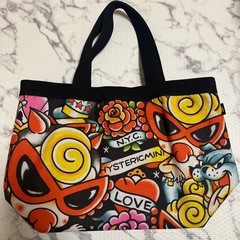 HYSTERIC MINI 直営店限定カラー ブラック ミニトートバッグの画像