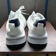 新品 27cm メンズ スニーカー ホワイト 厚底 シューズ 普段着 識別番号:【N600-S】の画像