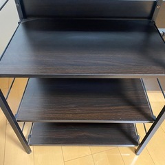 キッチンカウンター ゴミ箱上ラック レンジラック ダストボックス キッチンラック レンジ台 収納棚　エメリーの画像