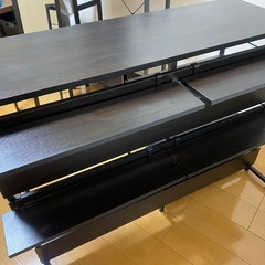 キッチンカウンター ゴミ箱上ラック レンジラック ダストボックス キッチンラック レンジ台 収納棚　エメリーの画像