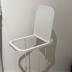 山崎実業(Yamazaki) 分別ゴミ袋ホルダー ホワイト 約W22×D33×H55cm ルーチェの画像