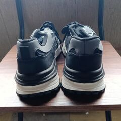 新品 27cm メンズ スニーカー ブラック 厚底 シューズ 普段着 識別番号:【N601-S】の画像