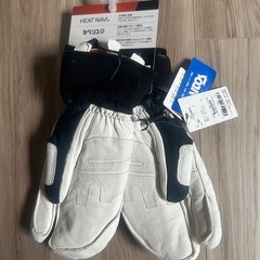 DESCENTE スキーグローブ Sサイズ ネイビー/ホワイトの画像