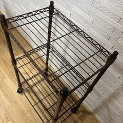 キャスター付きスチールラック　　　の画像