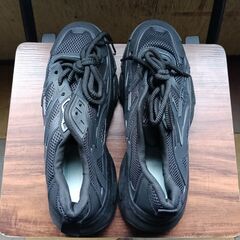 新品 26cm メンズ スニーカー ブラック 厚底 シューズ 普段着 識別番号:【N602-S】の画像