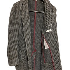 GENUINO チェック柄ジャケット グレー系の画像